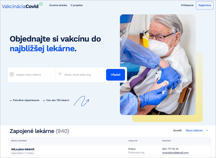 Web portal VakcináciaCovid